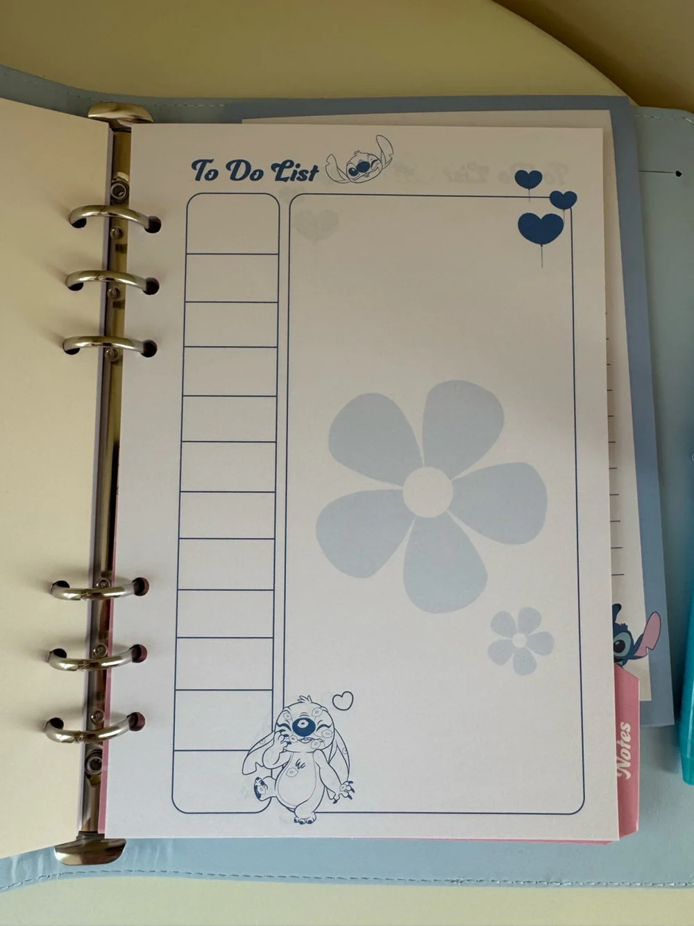 Disney Primark Stitch and Angel Notebook Binder